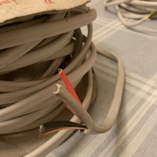 Twin and Earth Cable, 2.5mm, Old Colours 11.5 metres 