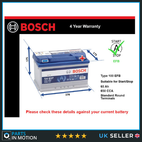 Efb car battery fits lotus - battery,