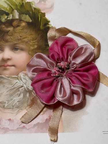Antique silk ribbon - silk,