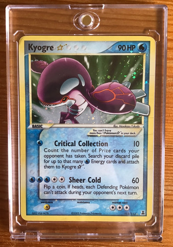 Kyogre gold star 112 113 - gold, ex