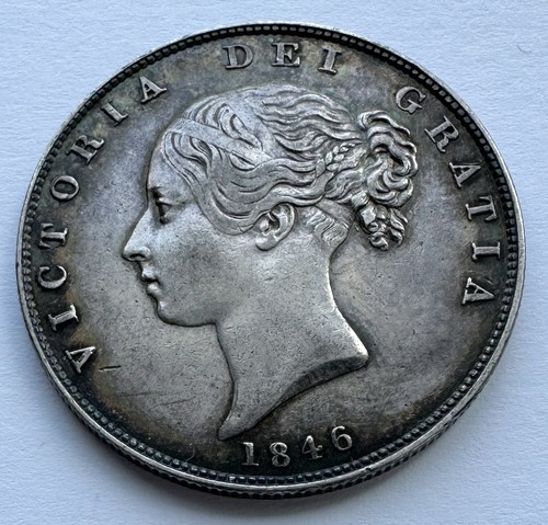 1846 half crown - half,