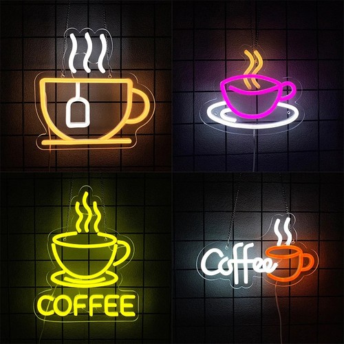 Coffee cup led neon sign - cup,