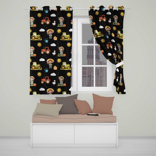 Blackout eyelet curtains - blackout,