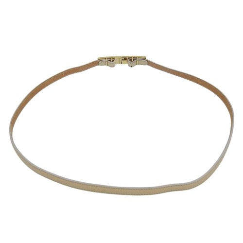 Gucci leather belt - beige, 30
