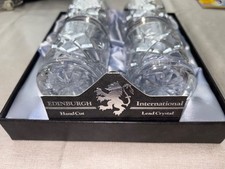 edinburgh crystal international whiskey glasses Set of 4