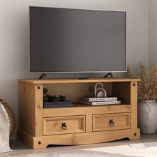 Corona TV Stand 2 Drawer Flat
