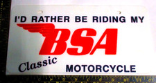 BSA license plate novelty