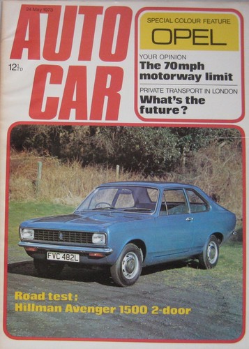 Autocar magazine may - autocar, 1973