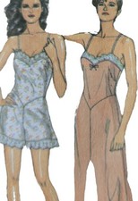 1980s Lingerie Teddy Camisole