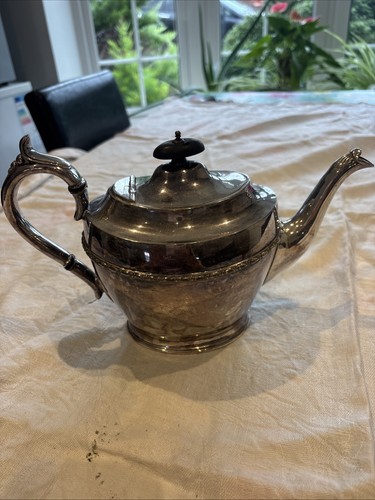 Vintage silver plated teapot - vintage,