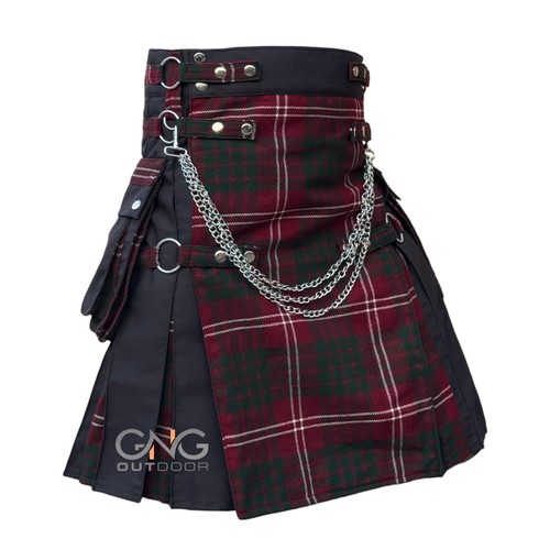 Men scottish gothic kilt - gothic,