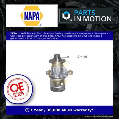 Water pump fits bmw e36 - fits, 1.9