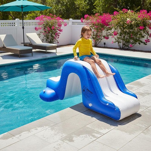 Inflatable pool slide swimming - inflatable,