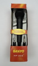 Sanyo MP 202 Uni-Directional Dynamic Karaoke Microphone Boxed NOS