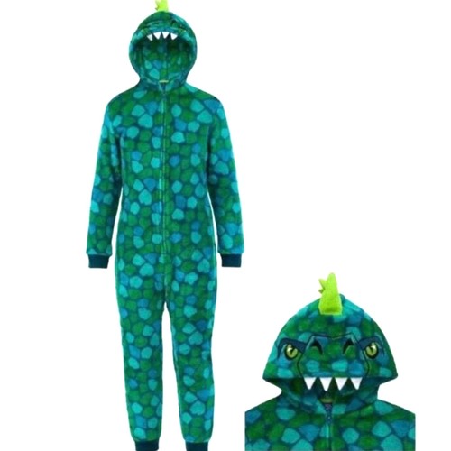 Boy fleece green dinosaur one - boy,