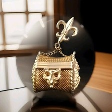 Vintage Fleur De Lis Tiny Gold
