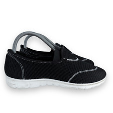 Ladies Black Cushioned Slip On Pumps Trainers Shoes Size UK 6 EU 39