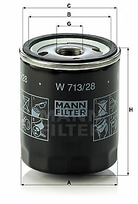 Mann filter 713 - mann-filter, 713/28