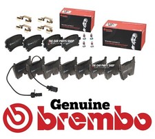 FOR VW PHAETON 6.0 W12 2002-2016 BREMBO FRONT & REAR BRAKE PADS