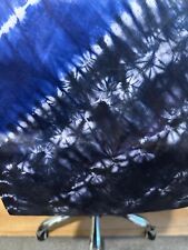 African Adire black and blue