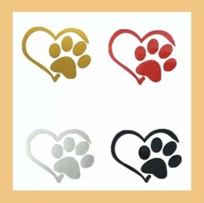 PAW PRINT DOG CAT LOVE HEART