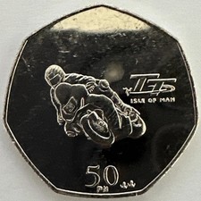 Isle man 50p - man, coin