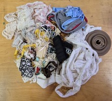 Mixed Bundle of Sewing Trims – Lace, Piping & More