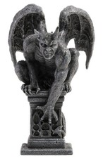Imp Face Gargoyle Crouching On