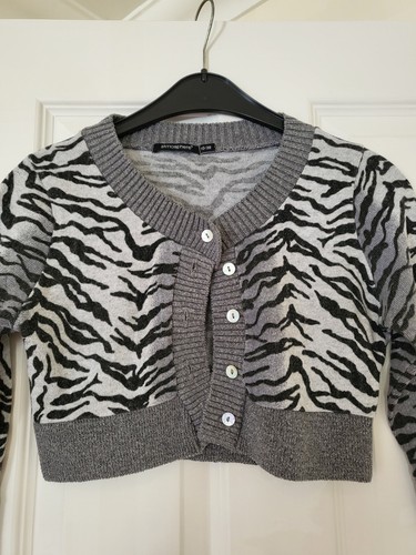 Y2k grey leopard - leopard, cropped