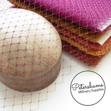 17 Colours! Vintage 1960s-70s English Merry Widow Veiling - 1m