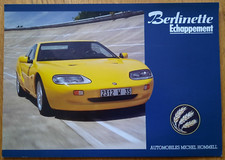 MICHEL HOMMELL BERLINETTA ECHAPPEMENT sports car sales brochure, French text