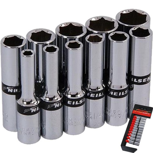 Neilsen 11pc sae deep sockets - neilsen,