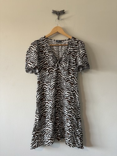 Papaya brown zebra print twist - papaya,