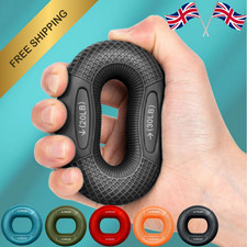 Silicone Finger Grip Ring Hand Wrist Strengthener Trainer Workout Tool UK