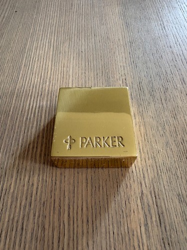 Vintage brass block - brass, parker