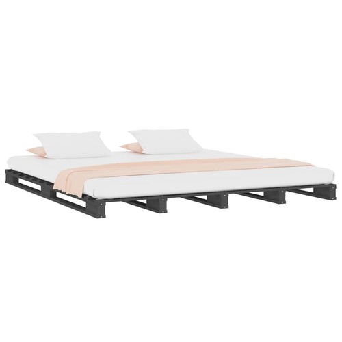Solid wood pine bed - solid, frame
