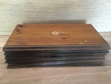 5 Brown Pine Wooden Chest of Draws Drawer Fronts Front Panels