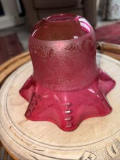 Antique Cranberry Etched Oil