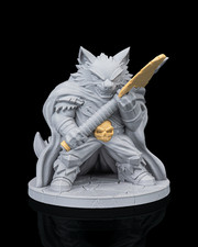 Wolf barbarian 75mm - barbarian,