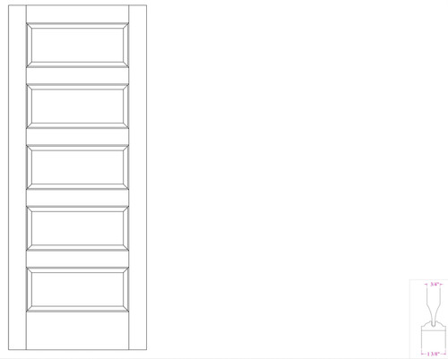 White oak panel - panel, equal