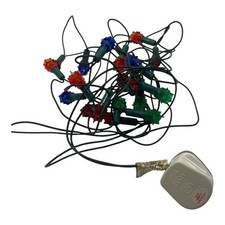 X20 Vtg Christmas Tree Fairy Lights Sputnik Spikey Set Tested & Working complete