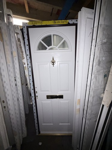 New composite front door white - composite,