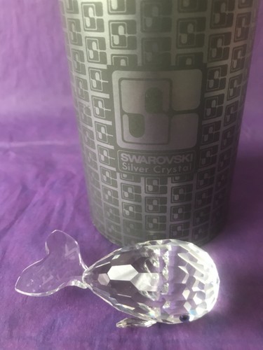 Swarovski crystal whale - crystal,