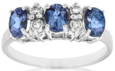 1.06CT DIAMOND & AAA TANZANITE