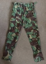 1960s British Army Woodland DPM Combat Trousers. Waist 30”/31”, Inside Leg 29.5”