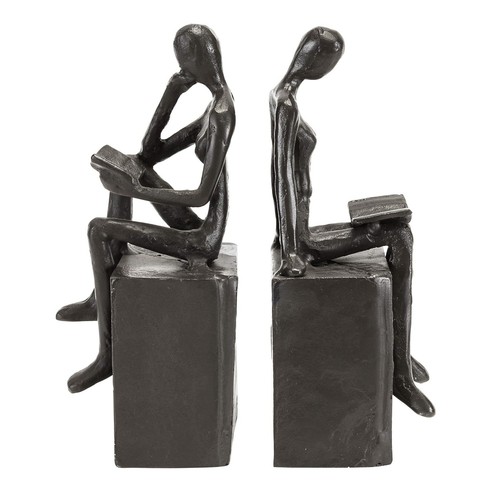 Iron bookends retro sculptural - iron,