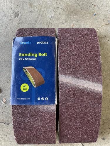 75x533mm sanding belts - belts, (x10)