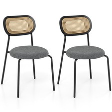 Set rattan dining chairs - 2,