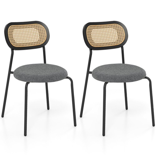 Set rattan dining chairs - 2,