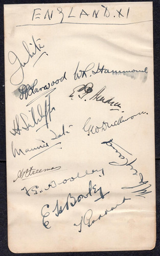 Cricket autographs england - autographs,